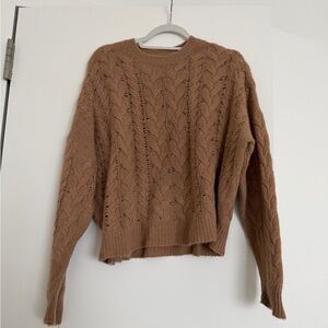 NAADAM Cable Knit Cashmere Sweater - Camel